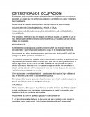 Diferencias entre ocupacion y Usucapio