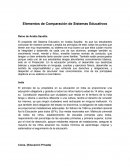 Elementos de comparación de los sistemas educativos