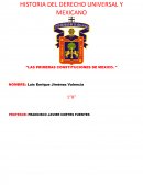 Las primeras constituciones de Mexico