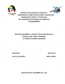 PROCESO ENFERMERO A USUARIO CON IDX MALARIA EN EL HOSPITAL RUIZ Y PÁEZ. UTILIZANDO LA TEORÍA DE VIRGINIA HENDERON