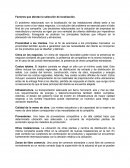 Los Factores que afectan a la localización de clientes