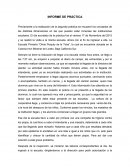 NFORME DE PRÁCTICA La Escuela Primaria “Olivia Perpuly de la Toba