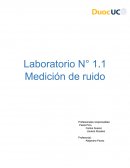 Laboratorio Medición de ruido