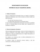 INFORME DE SALUD Y SEGURIDAD LABORAL