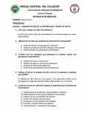 Administración de la información y bases de datos