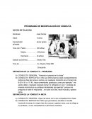 PROGRAMA DE MODIFICACION DE CONDUTA