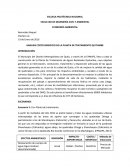 ANALISIS COSTO BENEFICIO DE LA PLANTA DE TRATAMIENTO QUITUMBE