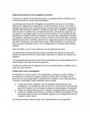 Implicaciones eticas de la investigacion cientifica, Vivimos en un tiempo de incertidumbre moral. Los descubrimientos científicos y sus consecuencias tienen ciertas responsabilidades.