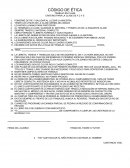 CÓDIGO DE ÉTICA TRABAJO EN CLASE CRITERIO PARA LA CLASE DE F.C Y E