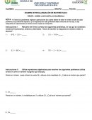 Examen de regularización de matemáticas 1