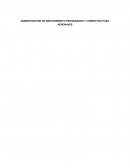 Administración de mantenimiento programado y correctivo para aeronaves