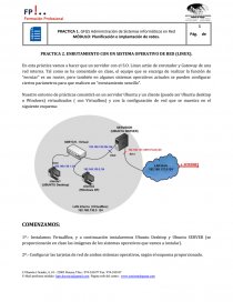 PRACTICA 2. ENRUTAMIENTO CON UN SISTEMA OPERATIVO DE RED (LINUX).. Página 1