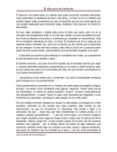 El discurso nos habla sobre un método para poder encontrar verdades absolutas