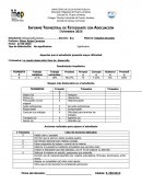 UN INFORME TRIMESTRAL DE ESTUDIANTE CON ADECUACIÓN