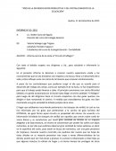 Informe acerca de la visita al “Circuito El Milagro”