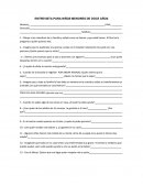 Una Entrevista para menores de doce años