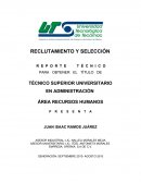 MANUAL DE RECLUTAMIENTO Y SELECCIÓN