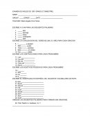 Examen primer grado ingles