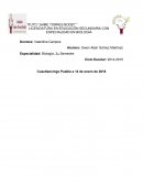 PRIMERA Y SEGUNDA JORNADA DE PRÁCTICA Especialidad: Biología, 3er Semestre