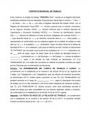 Modelo de contrato individual por tiempo indeterminado