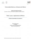 Título. Leyes y reglamentos de México Licenciado en Gestión y administración de pequeñas y medianas empresas