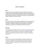 Define lo siguiente: Pema