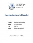 La importancia de la Filosofía.
