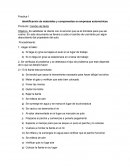 Identificación de materiales y componentes en empresas automotrices.