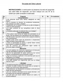 Encuesta del Clima Laboral