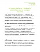 Ensayo sobre contaminación.