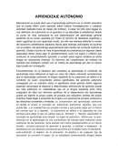 APRENDIZAJE AUTÓNOMO.