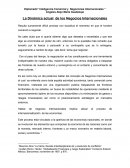 LA DINÁMICA ACTUAL DE LOS NEGOCIOS INTERNACIONALES