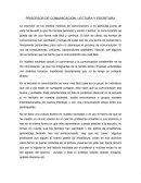 PROCESOS DE COMUNICACION, LECTURA Y ESCRITURA