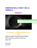 Actividad La base química de la vida
