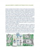 ANALISIS SOBRE EL DINERO ELECTRONICO EN EL ECUADOR