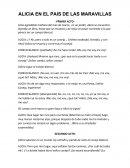 LIBRETO. ALICIA EN EL PAIS DE LAS MARAVILLAS