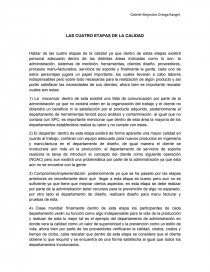 LAS CUATRO ETAPAS DE LA CALIDAD. Página 1