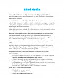 Reseña de la Edad Media