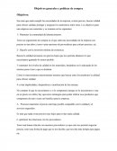 Objetivos generales y políticas de compra