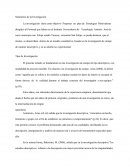 Naturaleza de la Investigación.