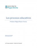 Los procesos educativos