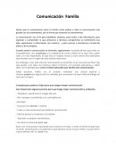 Comunicacion de familia