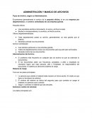 Administracion y Manejo de Archivos