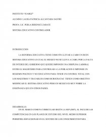 SISTEMA EDUCATIVO CONTROLADOR. Página 1
