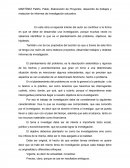 Elaboración de Proyectos, desarrollo de trabajos y redacción de informes de investigación educativa.