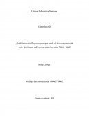 ¿Qué factores influyeron para que se dé el derrocamiento de Lucio Gutiérrez en Ecuador entre los años 2004 - 2005?