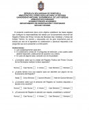 Modelo de encuesta Registro Público del Primer Circuito del Municipio San Cristóbal y Torbes del Estado Táchira