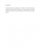 A continuación veremos la comparación de un crédito en dos distintas instituciones crediticias