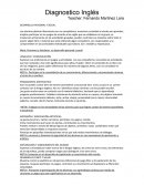 Diagnostico Inglés DESARROLLO PERSONAL Y SOCIAL