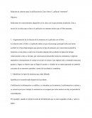 Relación de criterios para la calificación de Caso clínico 1, película “memento”.